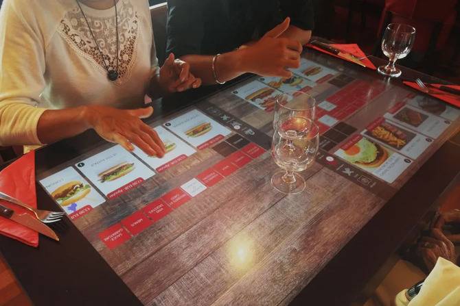 Интерактивные столы для ресторана