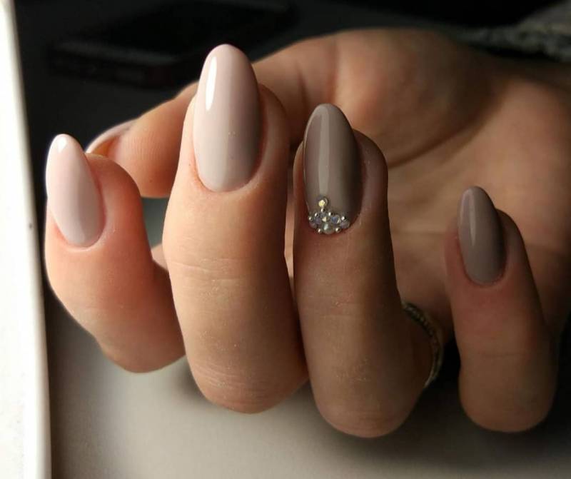 Маникюр на овальные ногти модный дизайн и новинки | Овальные ногти, Маникюр, Ногти