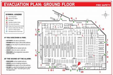 Правила составления и размещения плана эвакуации